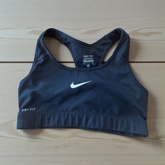 NIKE Women's Black Dri Fit Racerback Bra Size Small - Picture 1 of 4